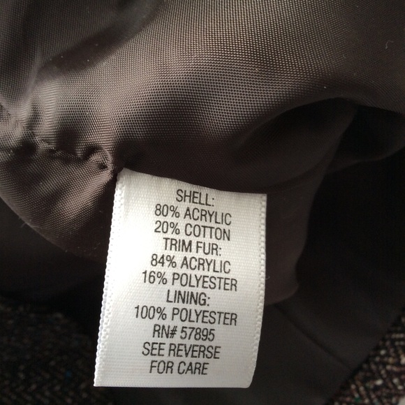 Apt. 9 Jacket removable faux fur collar - Picture 6 of 8